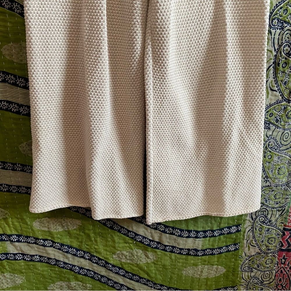 Free People Beach Oatmeal Hailey Sweater/ Pants Waffle Knit Set Size Small - Picture 9 of 16